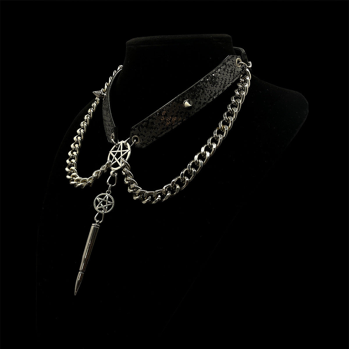 AllSparkling [REGIN] Snakeskin Gothic Necklace