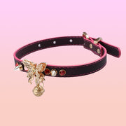 AllSparkling [PAPILLON] Butterfly & Bell Pink choker