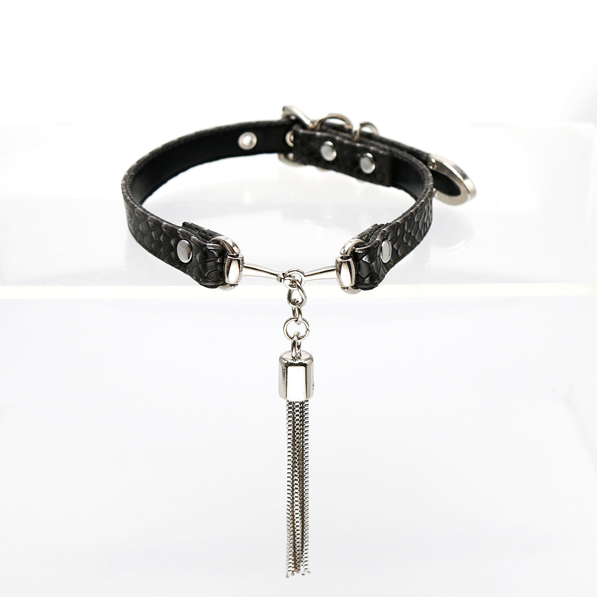 AllSparkling [REIGN] tassel choker Black/White
