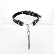 AllSparkling [REIGN] tassel choker Black/White