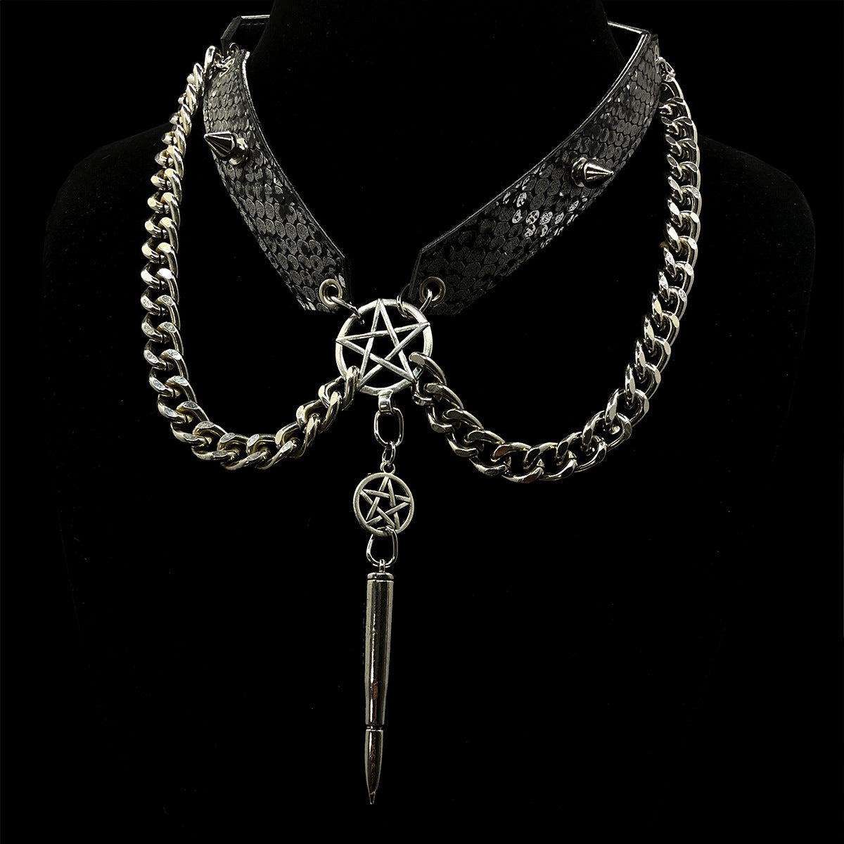 AllSparkling [REGIN] Snakeskin Gothic Necklace