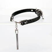 AllSparkling [REIGN] tassel choker Black/White