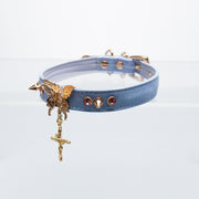 AllSparkling [PAPILLON] Golden Butterfly Nameplate Choker